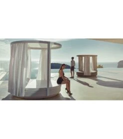 Bain De Soleil Avec Toit Et Dossier Inclinable Rond Vela V4 -Grosfillex Magasin bain de soleil avec toit et dossier inclinable rond vela v4 3