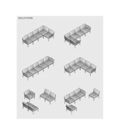 Canapé Jardin 2 Places KOMODO Modulable N3 -Grosfillex Magasin canape jardin 2 places komodo modulable 3
