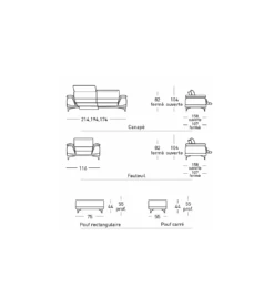 Canapé Large Fixe MARRIOT SATIS S4 5 Canapé Large Fixe MARRIOT SATIS S4 -Grosfillex Magasin canape large fixe marriot satis s4 1