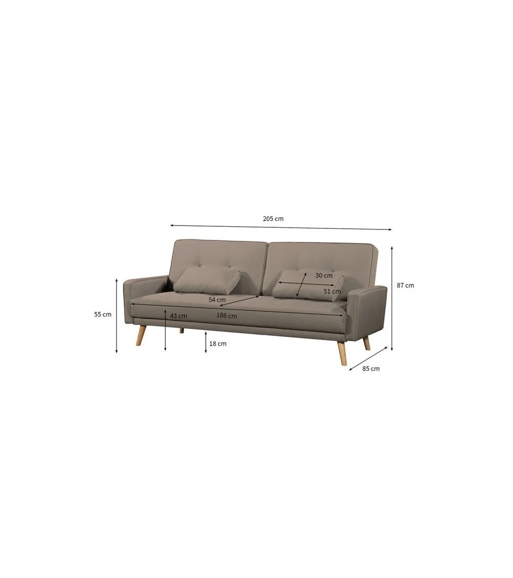 Canapé Scandinave Convertible SCAF S26 4 Canapé Scandinave Convertible SCAF S26 – Image 4