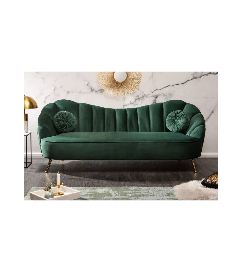 Canapé 3 Places Arielle Vert Bouteille I5 1 Canapé 3 Places Arielle Vert Bouteille I5