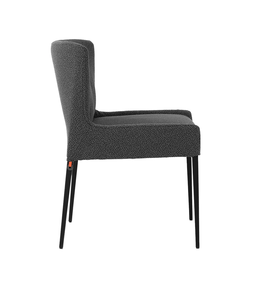 Chaise Avec Pieds En Métal MARGAUX UNI H47 PM -A Tissu Hip Hop Mobitec M21 2 Chaise Avec Pieds En Métal MARGAUX UNI H47 PM -A Tissu Hip Hop Mobitec M21 – Image 2