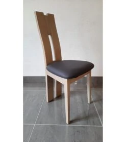 Chaise Contemporaine Ella Beige Et Grise -Grosfillex Magasin chaise contemporaine ella beige et grise 1