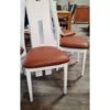 Chaise Contemporaine Ella Blanc Marron C3