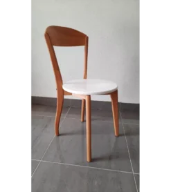 Chaise Design 108 Assise Blanche Carayon C3