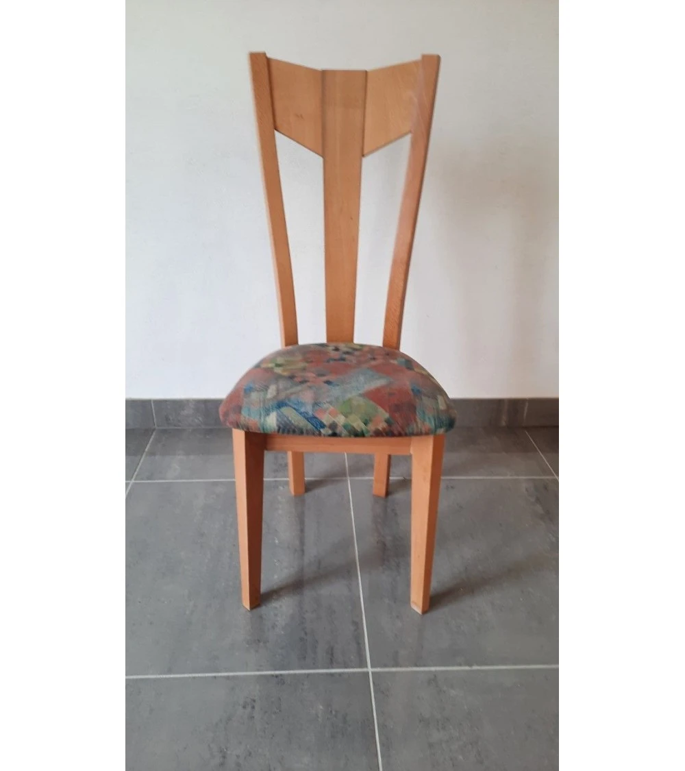 Chaise Lisa Bois Assise Multicolore C3 1 Chaise Lisa Bois Assise Multicolore C3