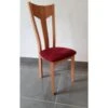 Chaise Lisa Bois Assise Rouge C3