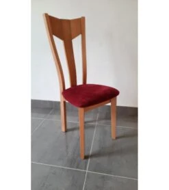 Chaise Lisa Bois Assise Rouge C3