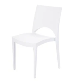 Lot De 6 CHAISES PARIS Blanche Polypropylène U3