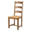 Chaise Pieds Chêne Carrés Assise Paille VILLAGE Lelièvre L8