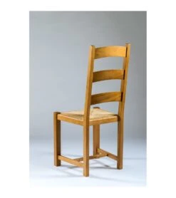 Chaise Pieds Chêne Carrés Assise Paille VILLAGE Lelièvre L8 -Grosfillex Magasin chaise pieds chene carres assise paille village lelievre l8 2