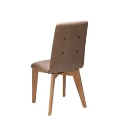 Chaise YAM Boutons Piétement Chêne Rectangulaire L8 -Grosfillex Magasin chaise yam boutons pietement hetre rectangulaire l8 2