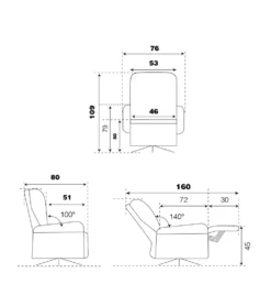 FAUTEUIL SYMBA PIVOTANT PIED ETOILE 2 MOTEURS TETIERE AJUSTABLE C36 -Grosfillex Magasin fauteuil symba pivotant pied etoile c36 2