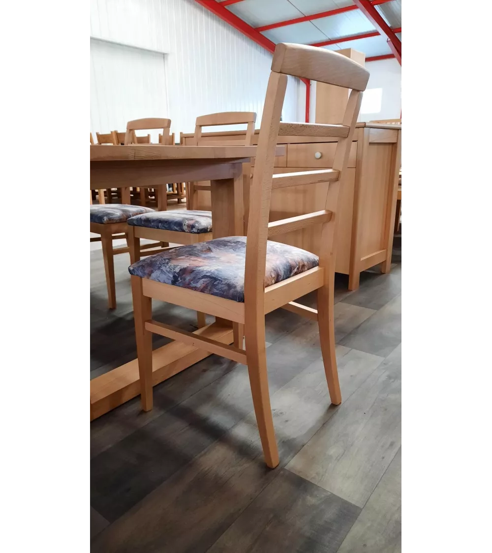 Lot De 6 Chaises Bois Massif Barettes C3 3 Lot De 6 Chaises Bois Massif Barettes C3 – Image 3