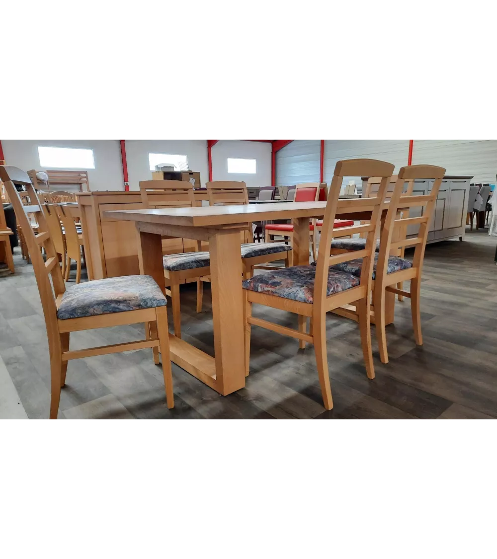 Lot De 6 Chaises Bois Massif Barettes C3 1 Lot De 6 Chaises Bois Massif Barettes C3