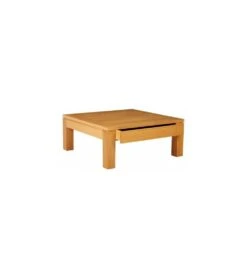 Table Basse Mercier CTM Curcuma Dessus Bois De Fil Alaisé Motif Ceram Tiroir M15
