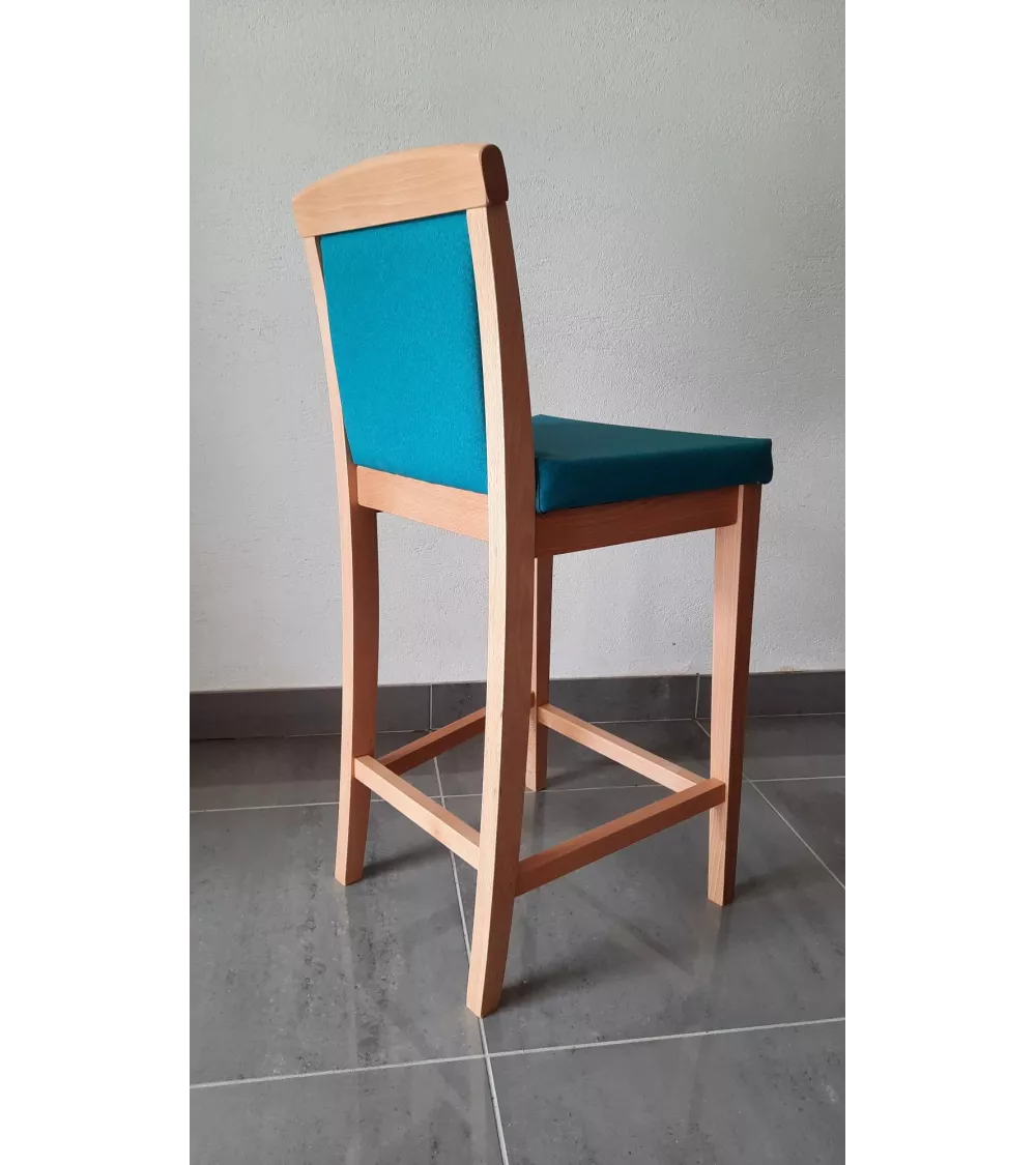 Lot De 4 Tabourets De Bar Ht 65 Bleu Louis Carayon C3 2 Lot De 4 Tabourets De Bar Ht 65 Bleu Louis Carayon C3 – Image 2