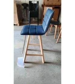 Lot De 4 Tabourets De Bar Bleu Ocean Iris Bois N4 -Grosfillex Magasin tabouret de bar iris bois n4 bleu ocean 4